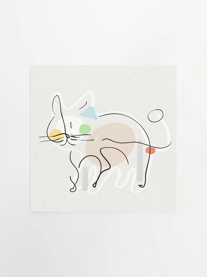 Abstract Cat Art Print product image (1)