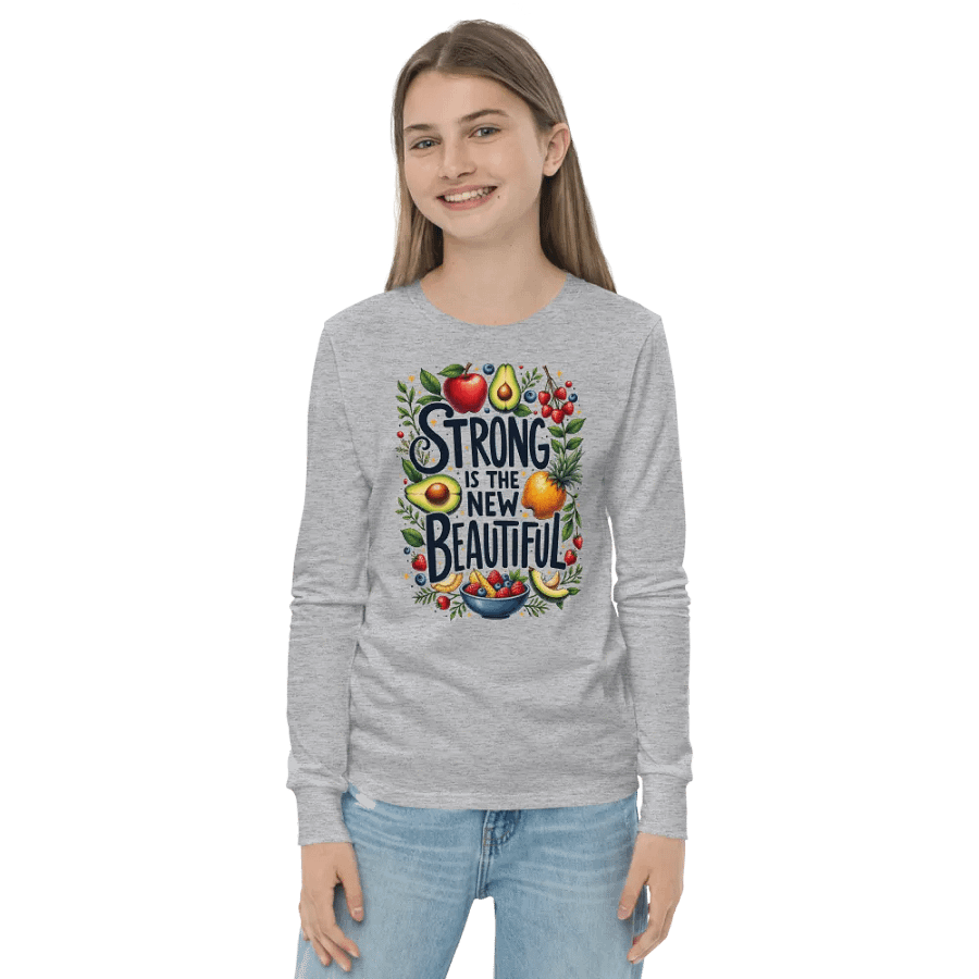 Strong is the New Beautiful Youth Long Sleeve Tee product image (9)