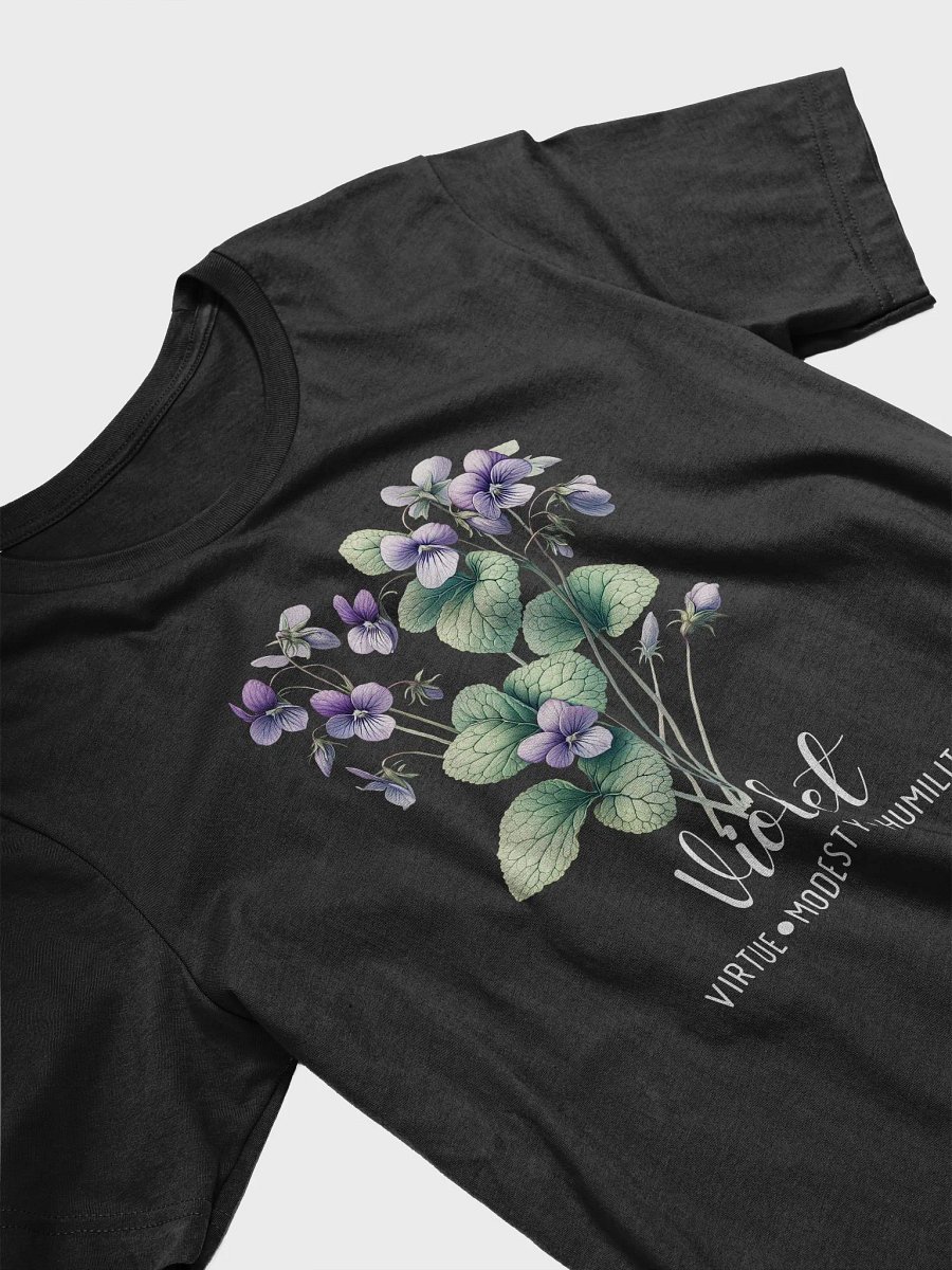 Violet Birth Month Flower Tee For February: Reflecting Virtue, Modesty, Humility: Perfect Gift For Her product image (5)