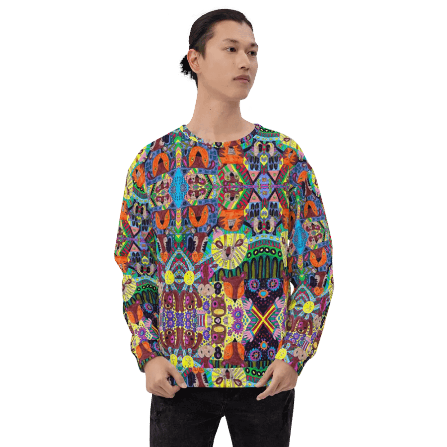 Abstract Doodle Animals Unisex Sweatshirt product image (2)