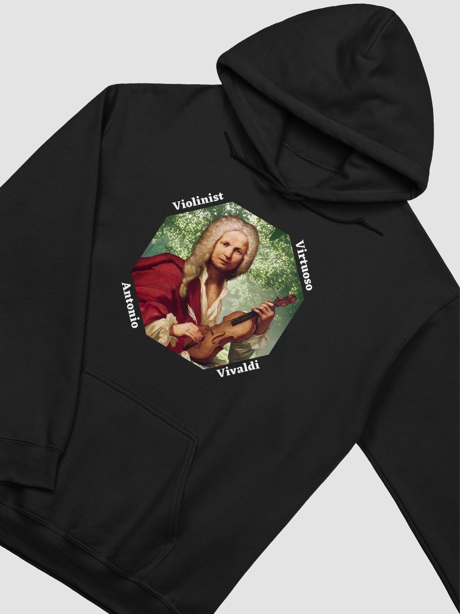 Antonio Vivaldi - Violinist Virtuoso | Dark Hoodie product image (14)