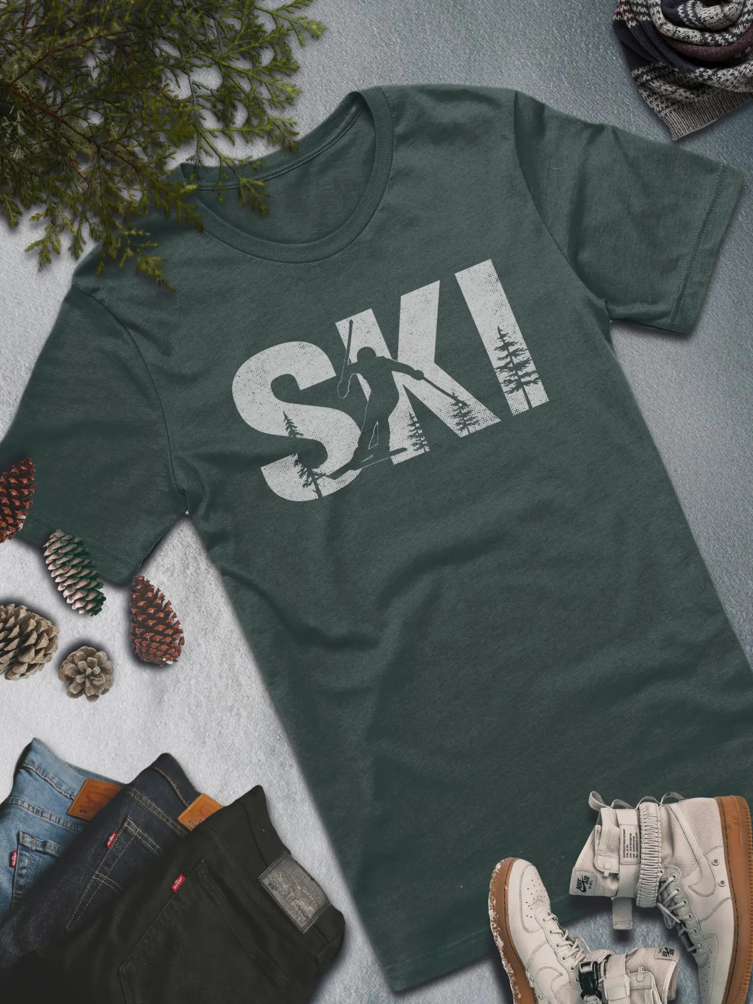 Ski Adventure T-Shirt – Bold and Action-Packed Winter Sports Fashion product image (1)