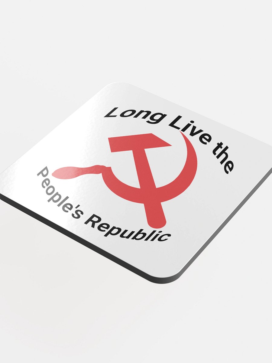 The People's Republic glossed cork coasters product image (4)