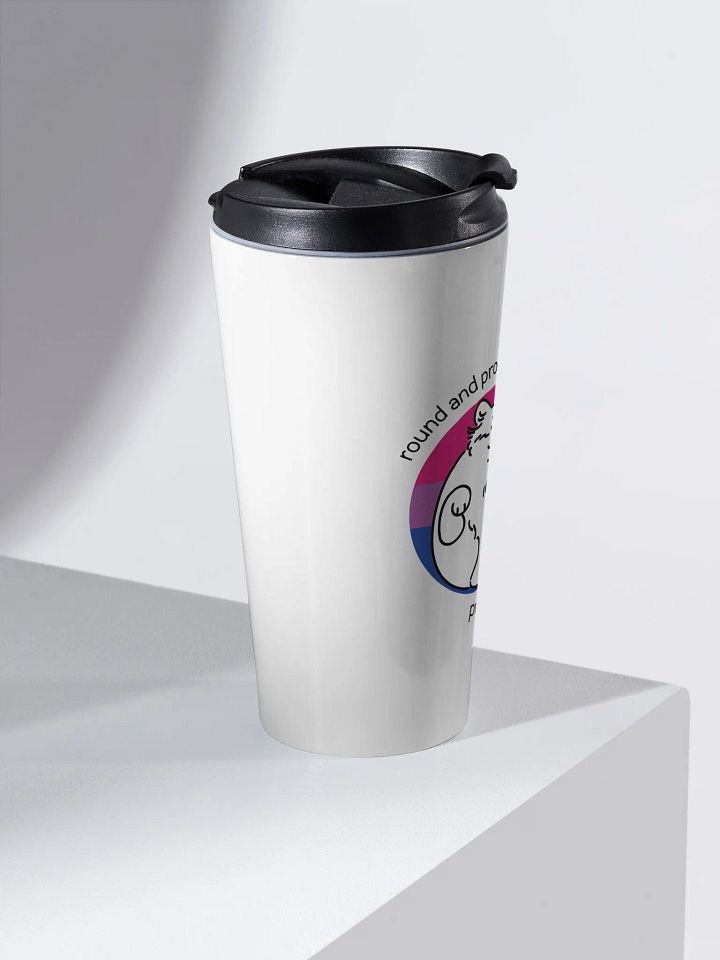 Round and Proud Manul Bisexual Version - Steel Travel Mug product image (2)