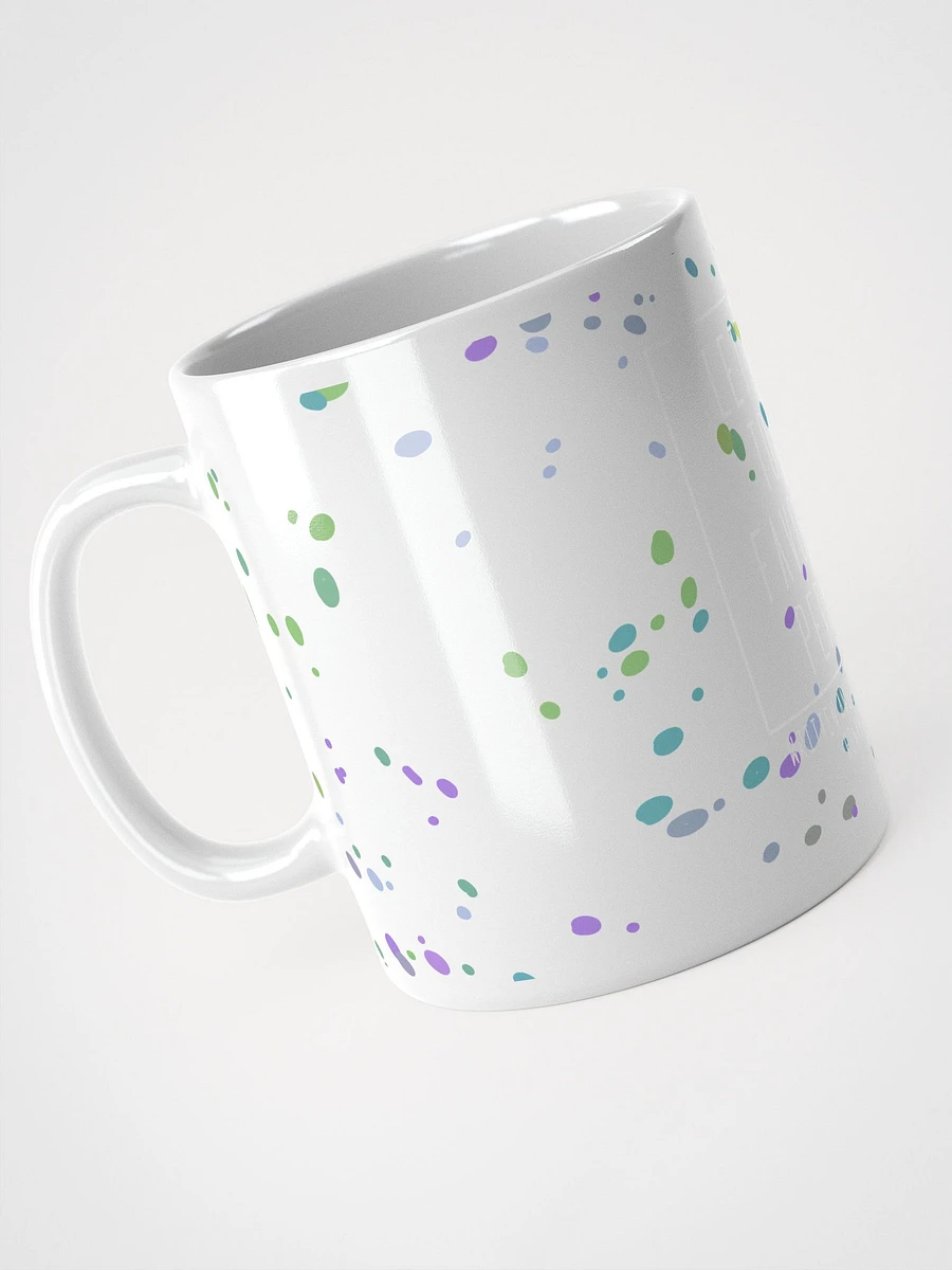 White-on-White Confetti Logo Mug product image (3)