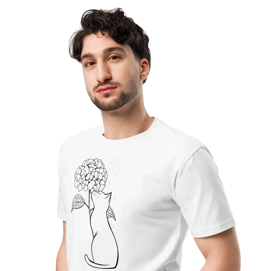 Hydrangea Cat Supreme Comfort Crew Neck Tee product image (19)