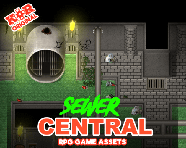 KR Sewer Central Tileset for RPGs product image (1)