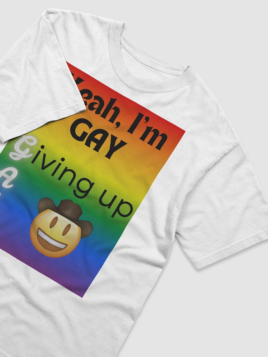 Gay Pride "Giving Up" TShirt product image (3)