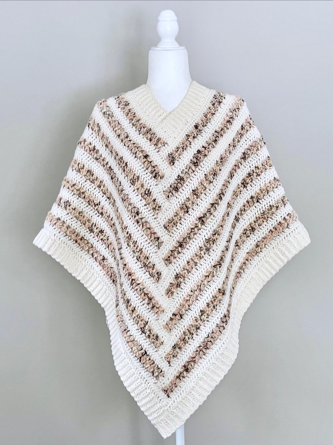 Maple Lodge Crochet Poncho Pattern | Instant PDF download with Photo Tutorial product image (1)