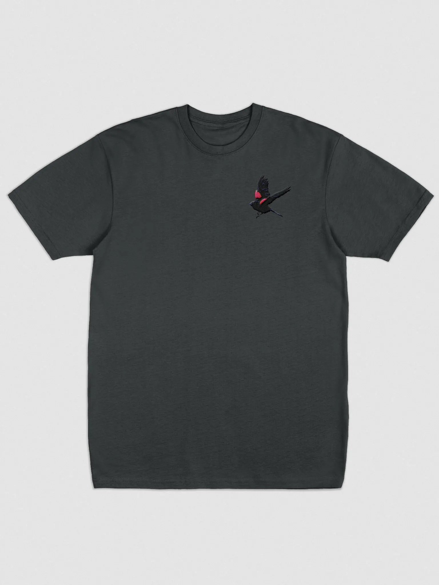 Flock 1 - Red-winged Blackbird Embroidered T-Shirt product image (6)