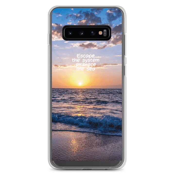 Sea Escape Sunset Clear Samsung® Case product image (2)