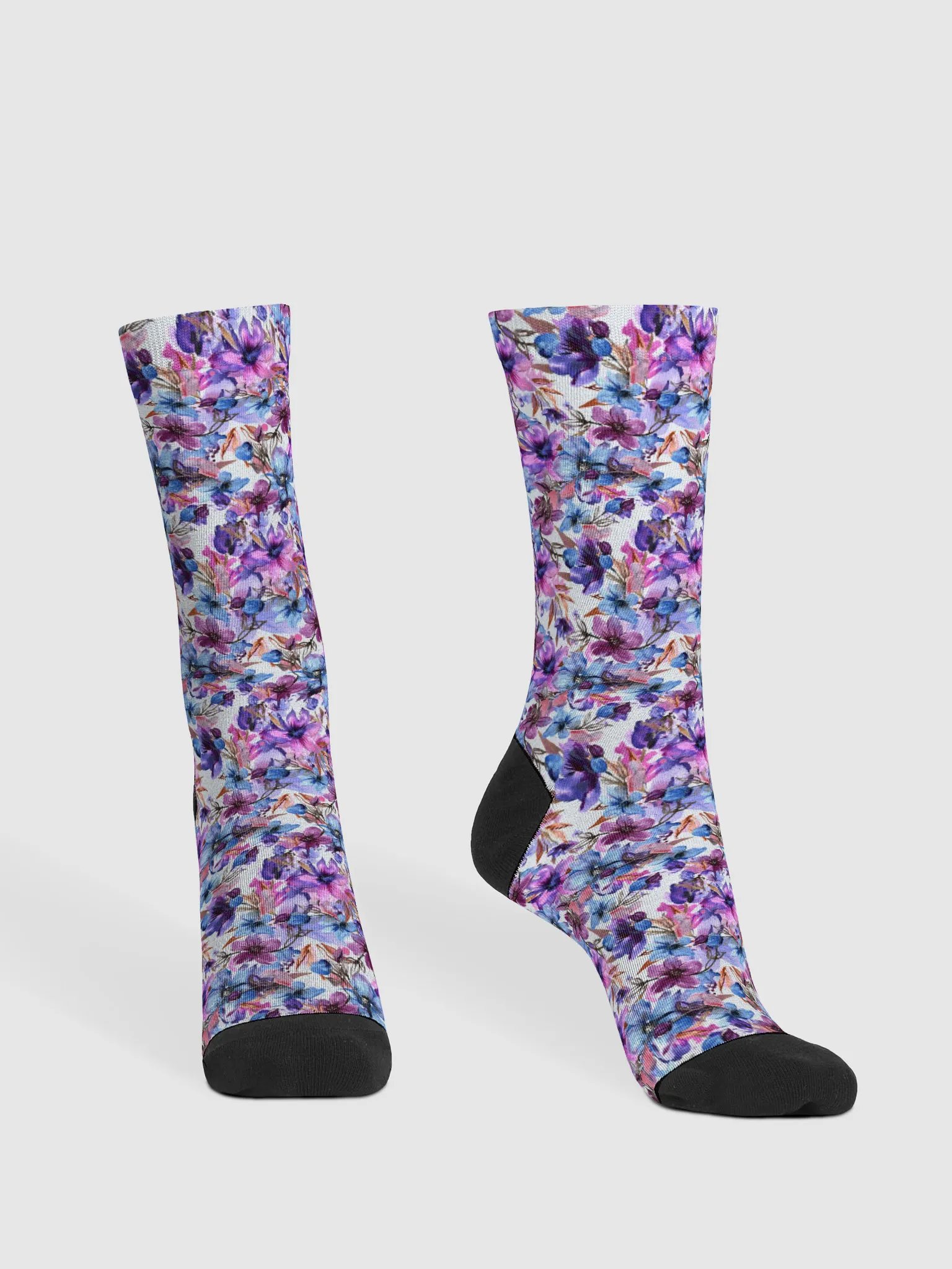Purple Flowers Socks product image (2)