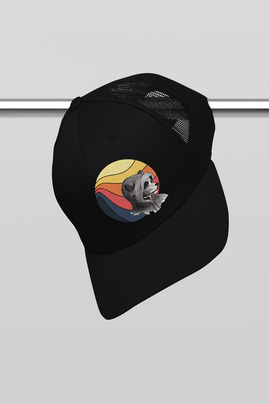 Sunset Ghostly Dog for Halloween Trucker Hat product image (4)