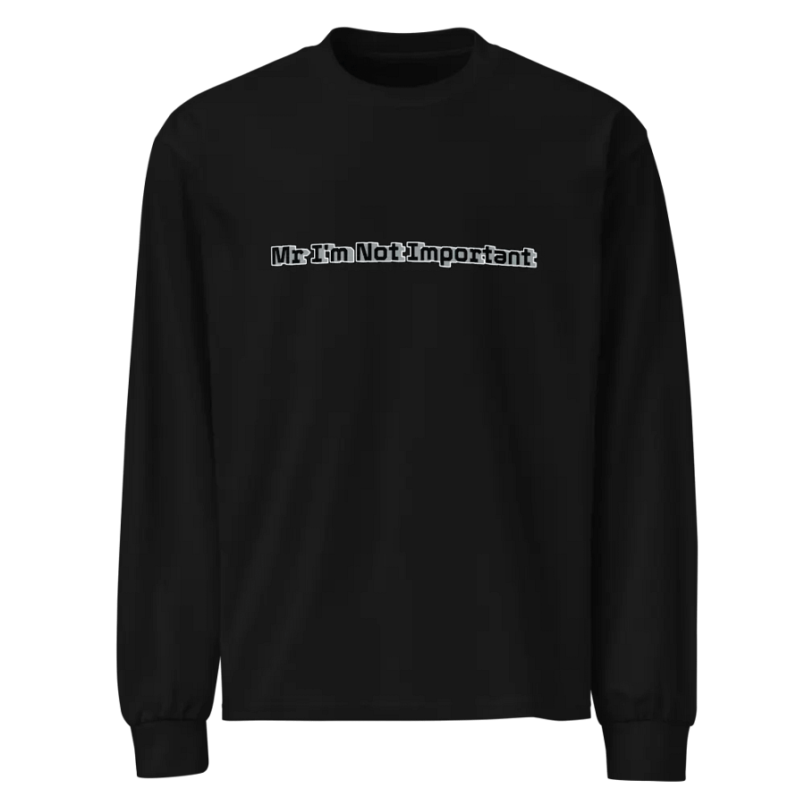 Unisex Premium Heavyweight Long Sleeve Shirt - Mr I'm Not Important product image (3)