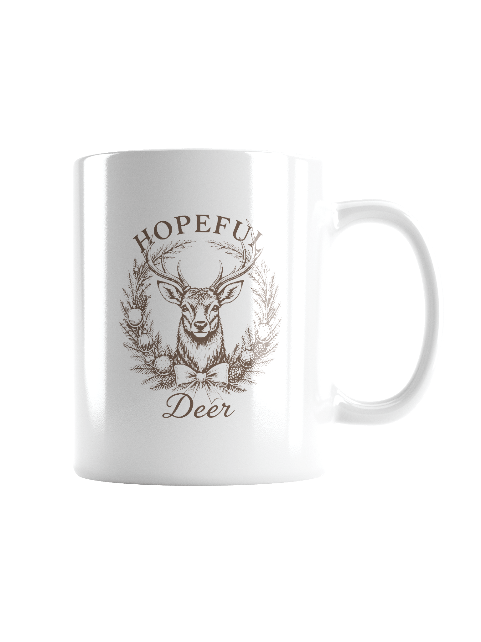Hopeful Deer Vintage Christmas Mug product image (2)