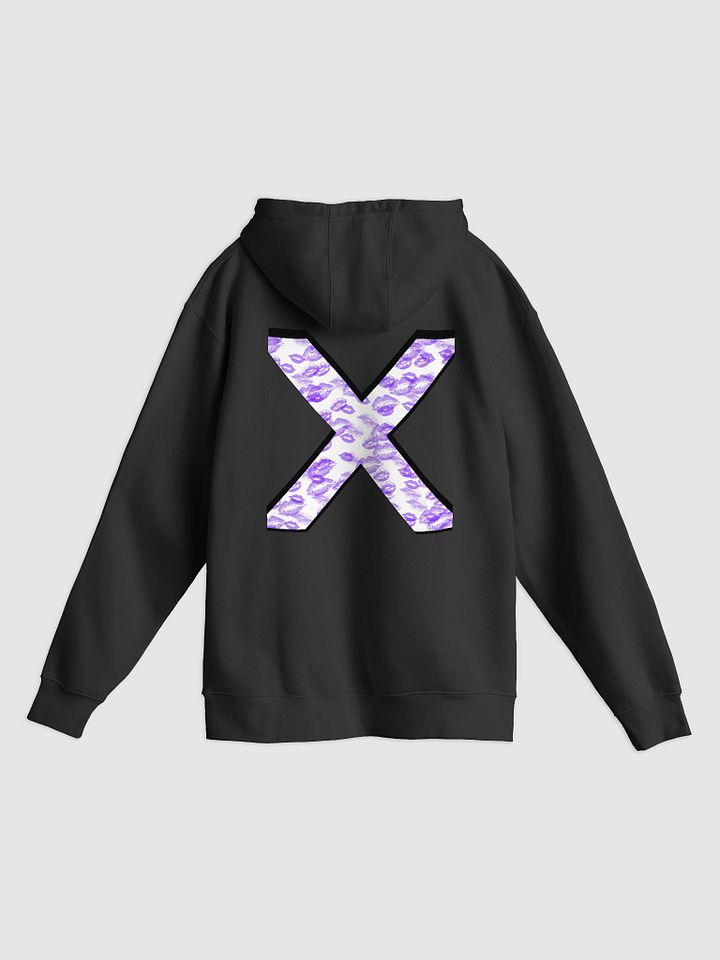 White X Purple Lipstick Kisses Hoodie product image (14)