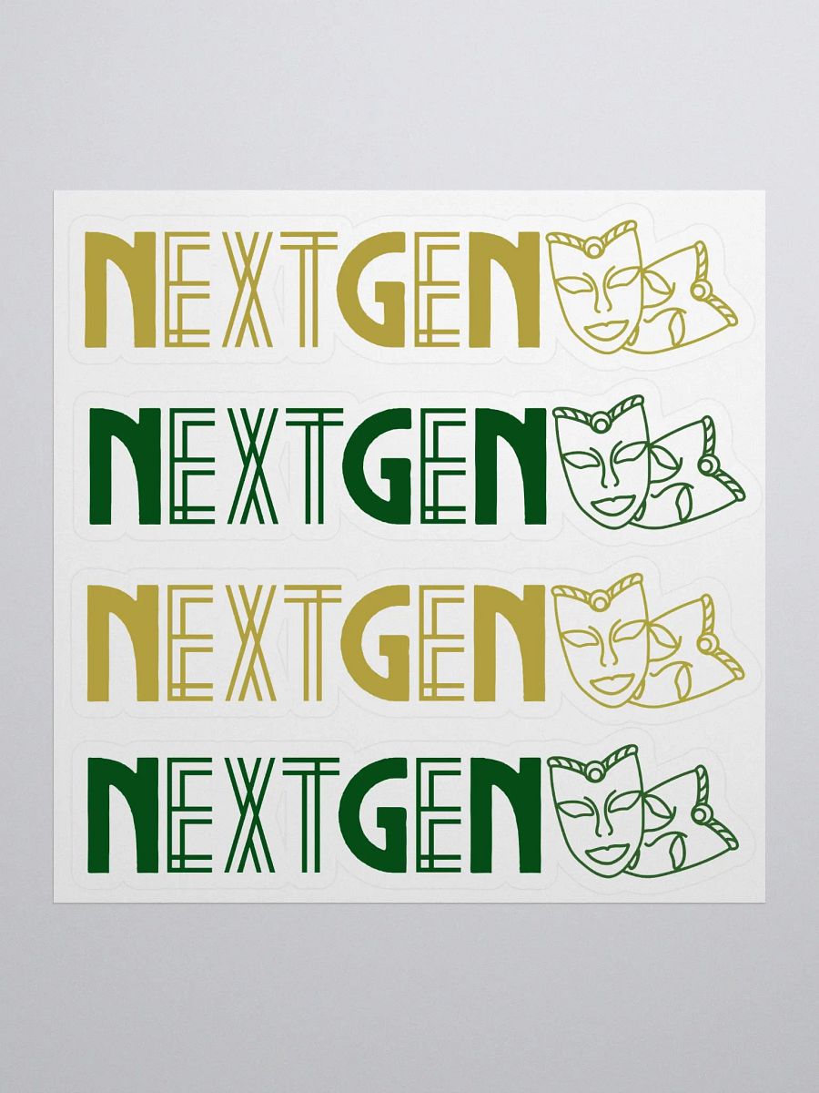 Next Gen Gold and Green Logo Stickers product image (3)