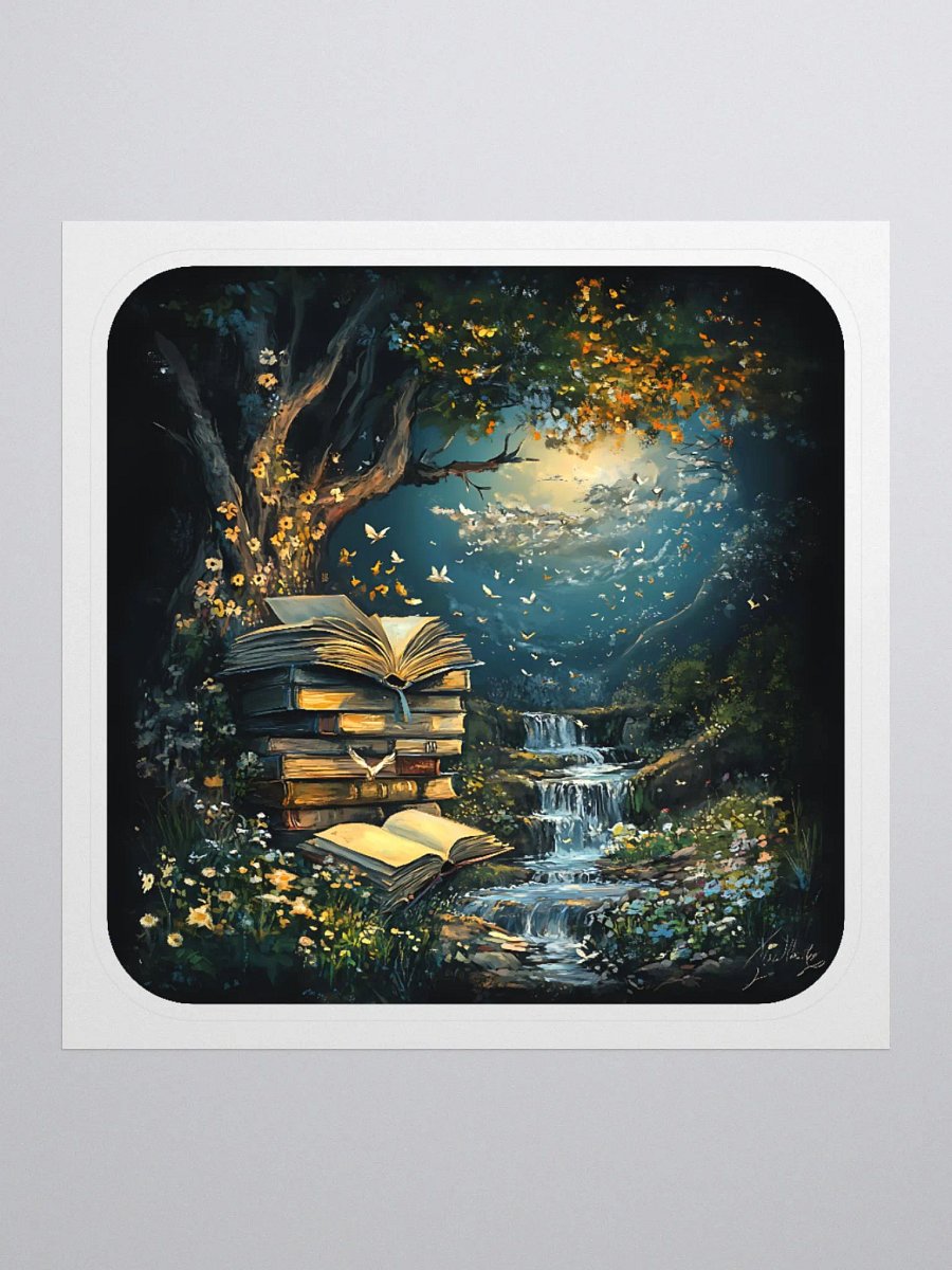 Books By The Stream Sticker product image (1)
