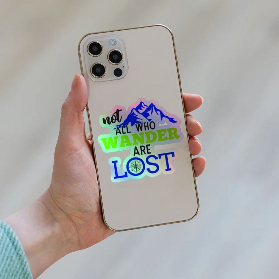 Not All Who Wander Are Lost v2 Holographic Sticker Set product image (8)