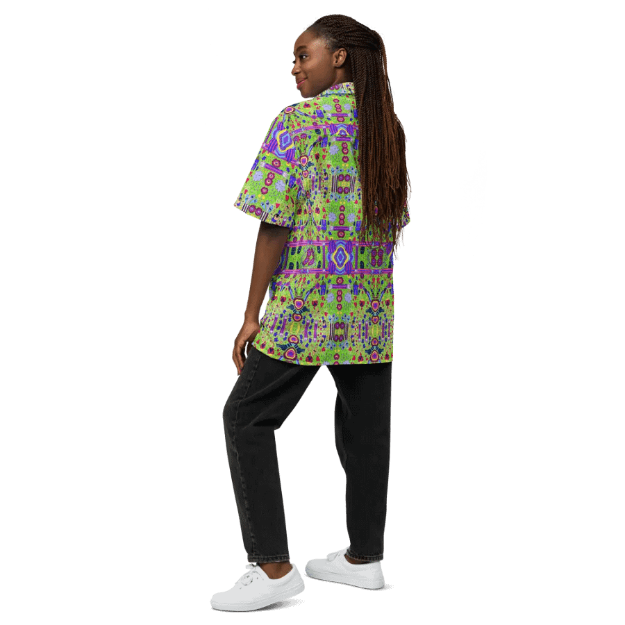 Abstract Doodle Life Unisex Hawaiian Shirt product image (10)