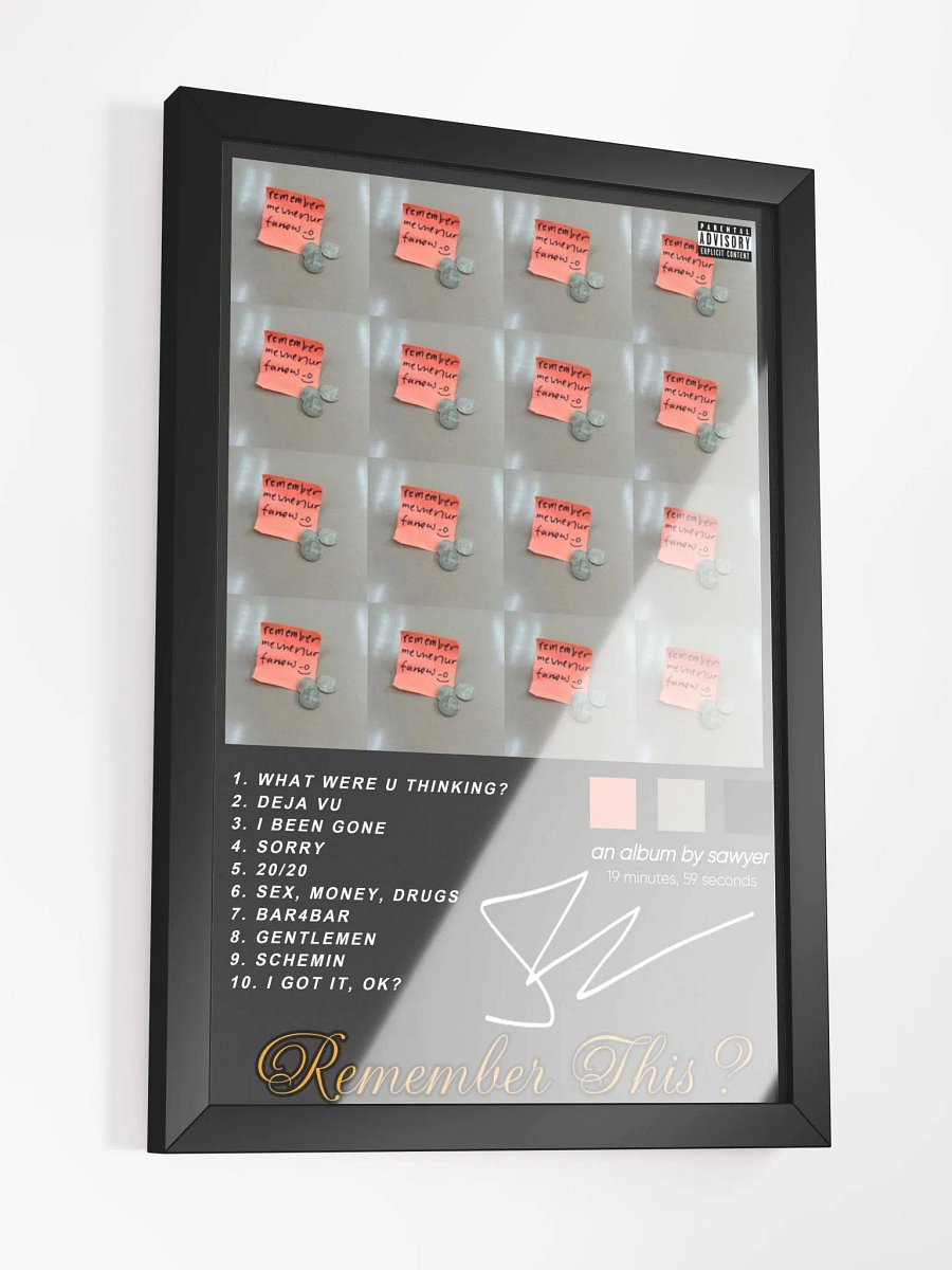 "remember this?" album poster product image (5)