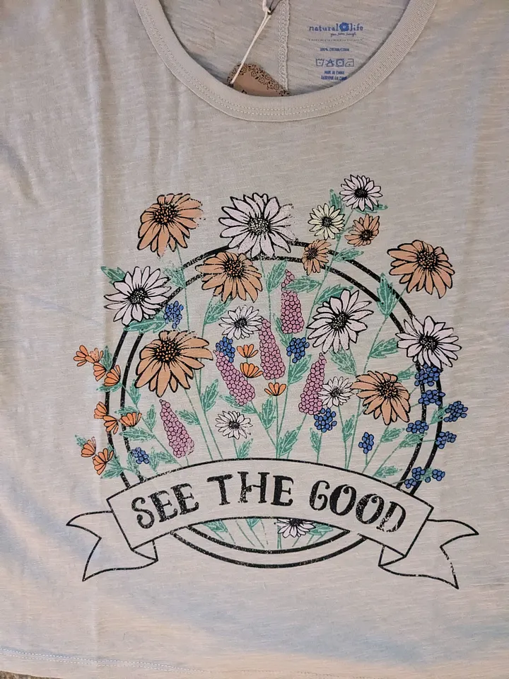 L See the Good Graphic Crop Tee product image (2)