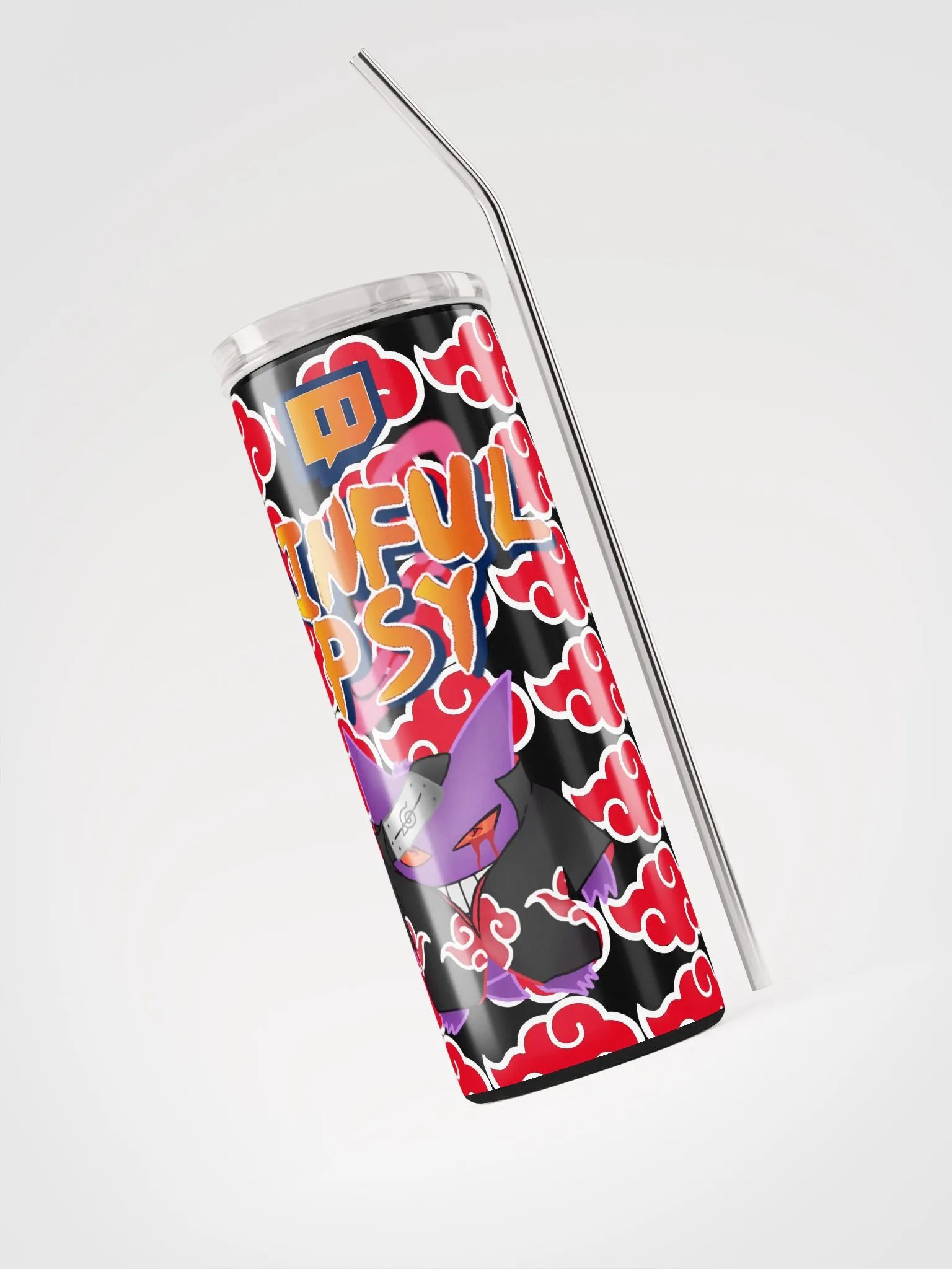 SinfulPsyTTV Gengar X Itachi (akatsuki) Tumbler product image (3)