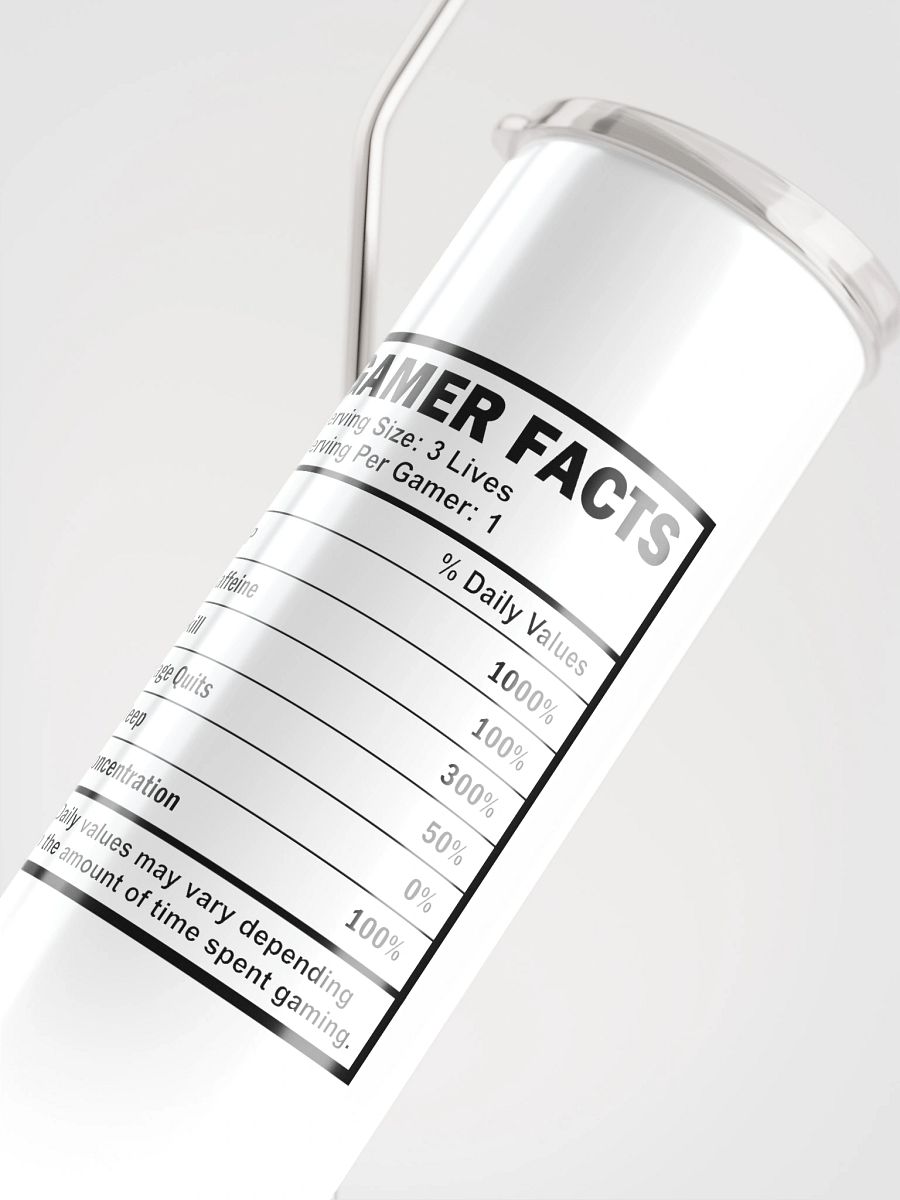 Gamer Facts 20 oz Stainless Steel Tumbler product image (4)