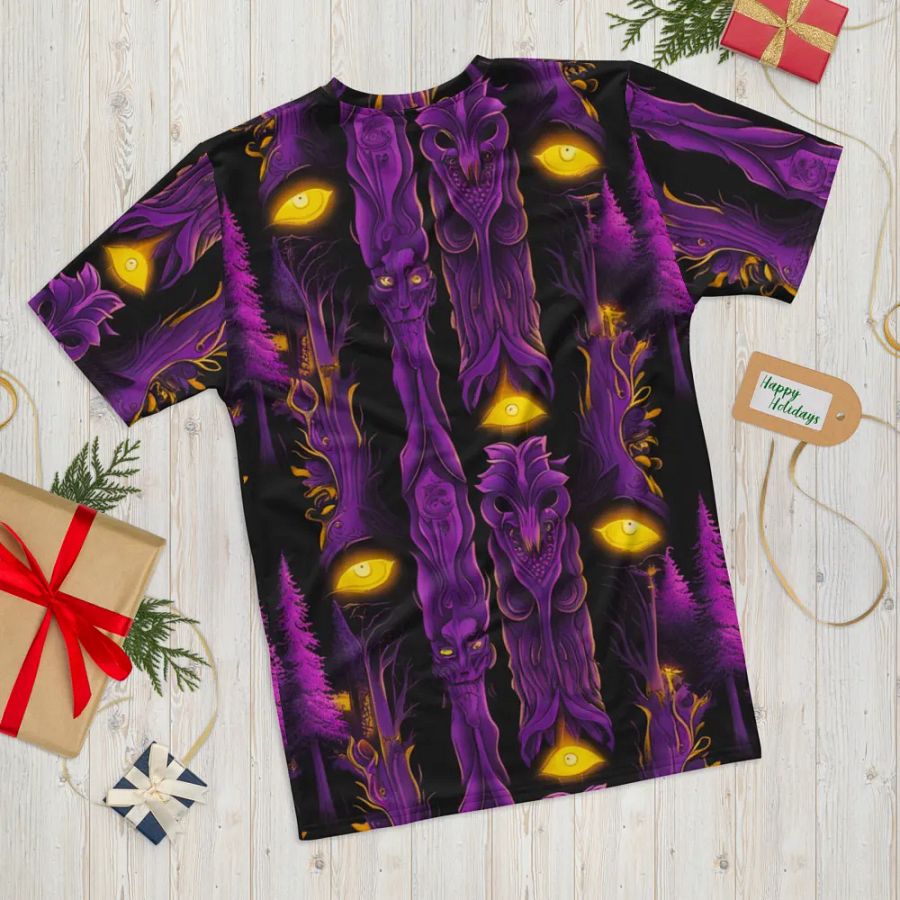 Haunted Forest Glowing Eyes T Shirt product image (12)