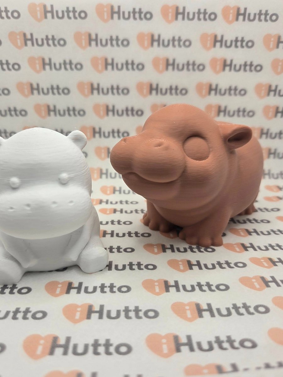 Baby Pygmy Hippo - 3D Printed product image (2)