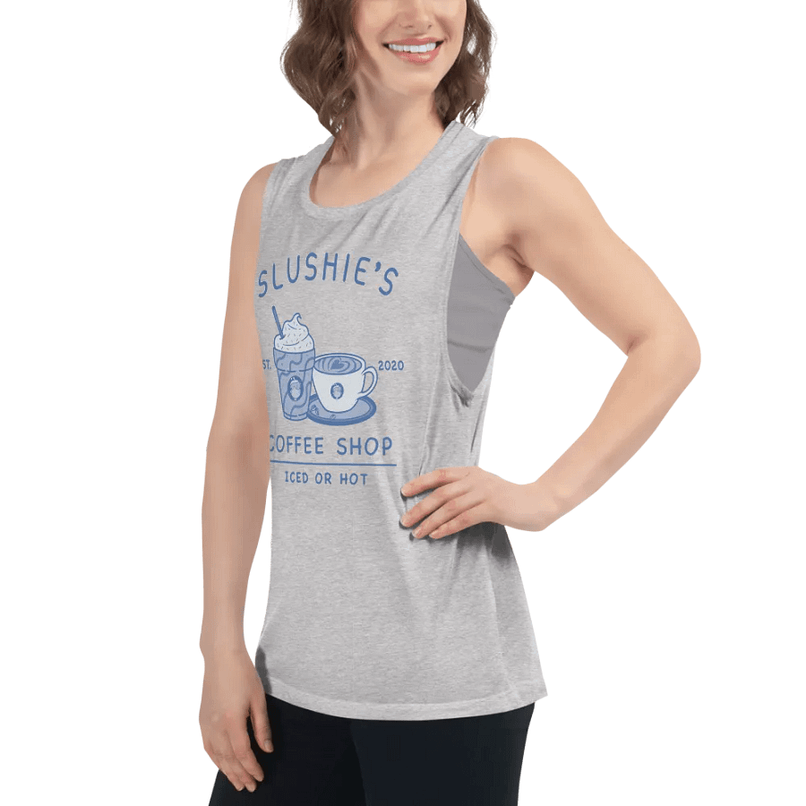 Slushie's Coffee Shop (Blue) | Women's Muscle Tank product image (6)
