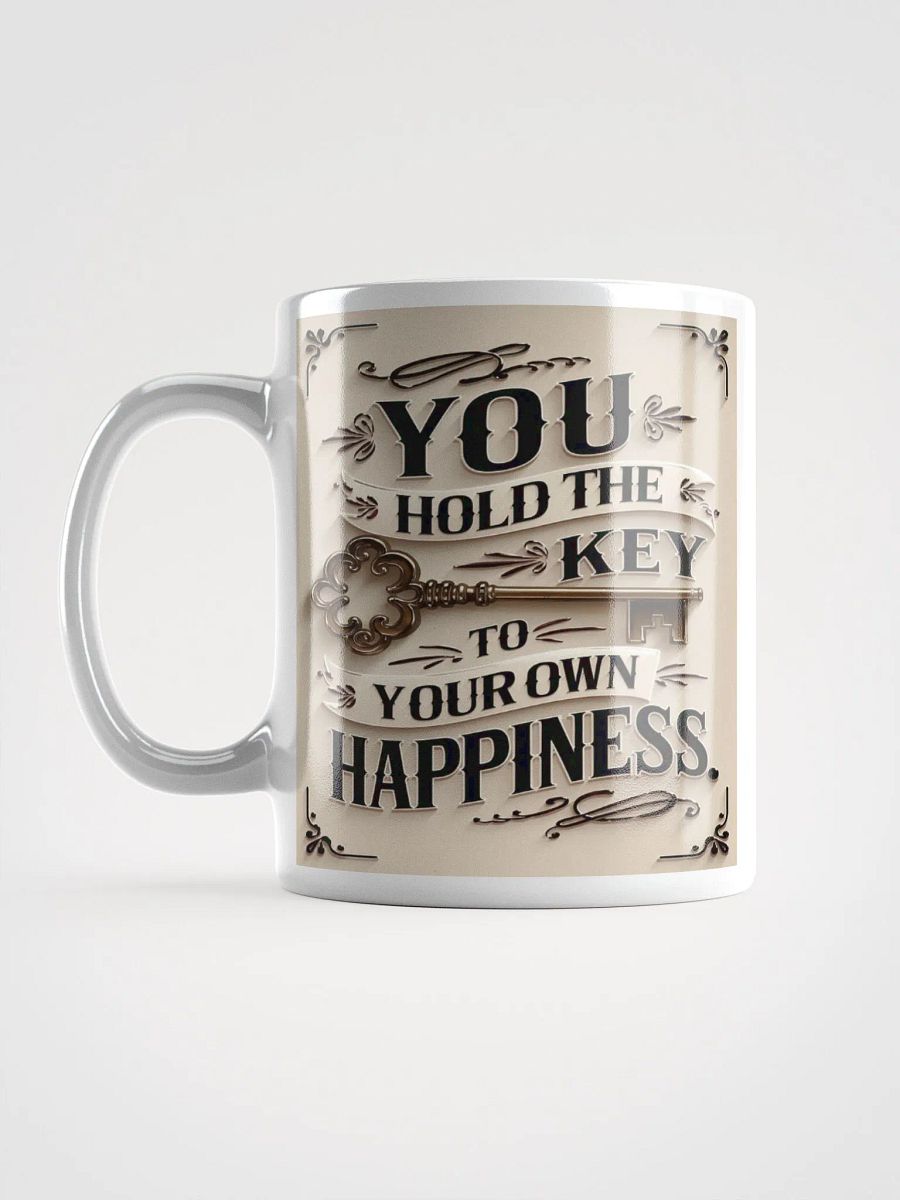 "You hold the key to your own happiness" #Motivational Glossy White Mug product image (17)