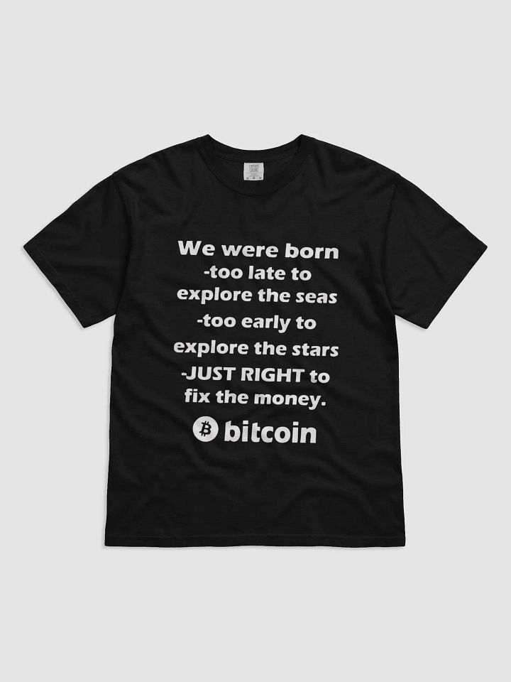We were born too late to explore the seas too early to explore the stars shirt product image (1)