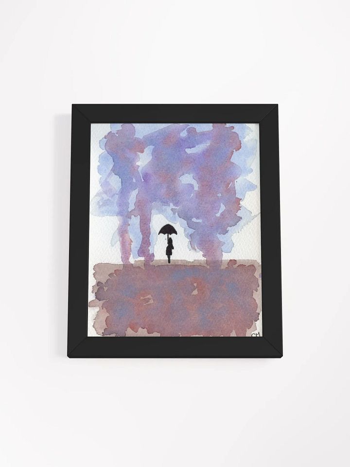 The Rain: Watercolor Landscape Framed Poster product image (1)