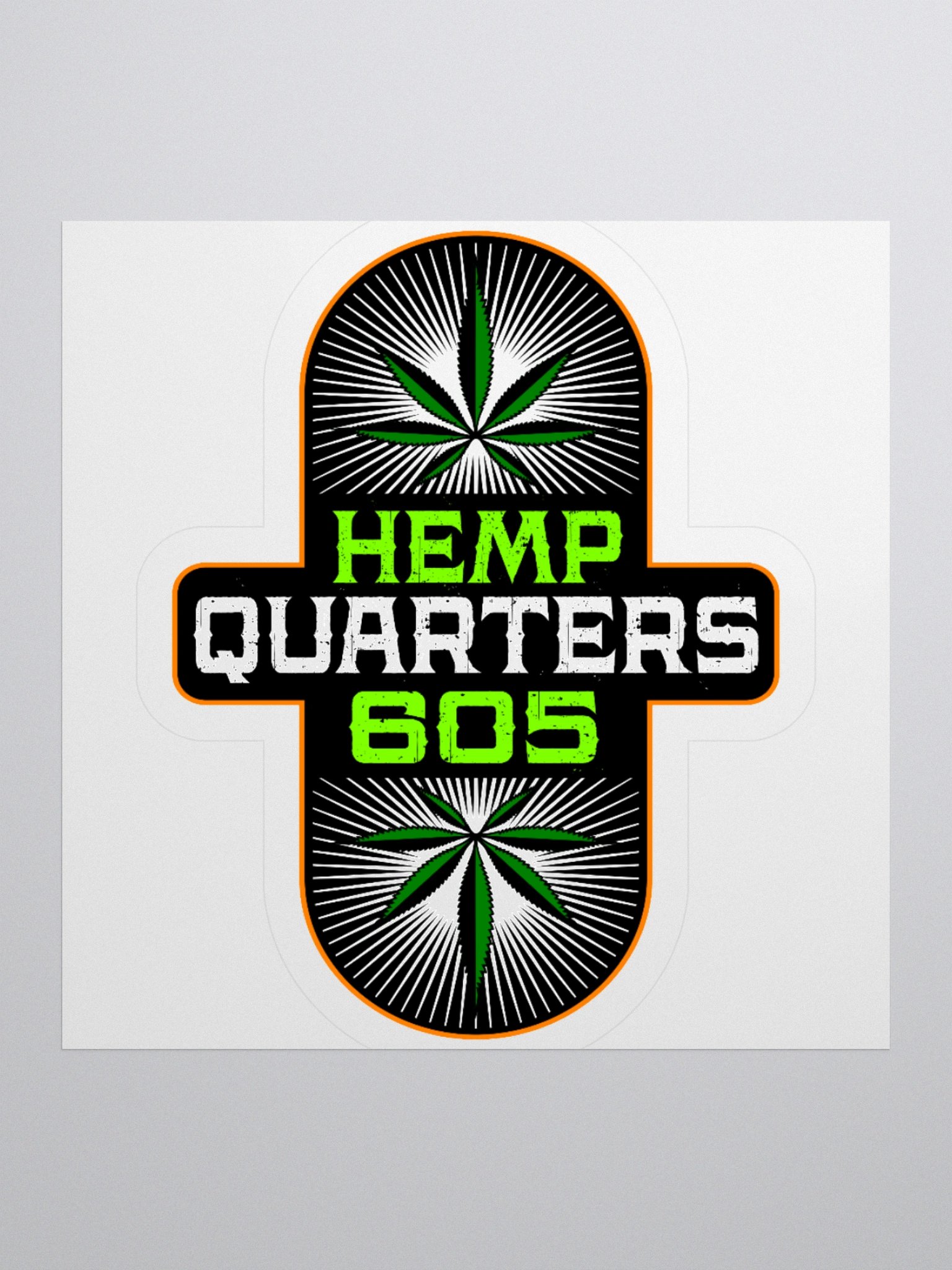 Hemp Quarters Invisible Back Sticker 3
