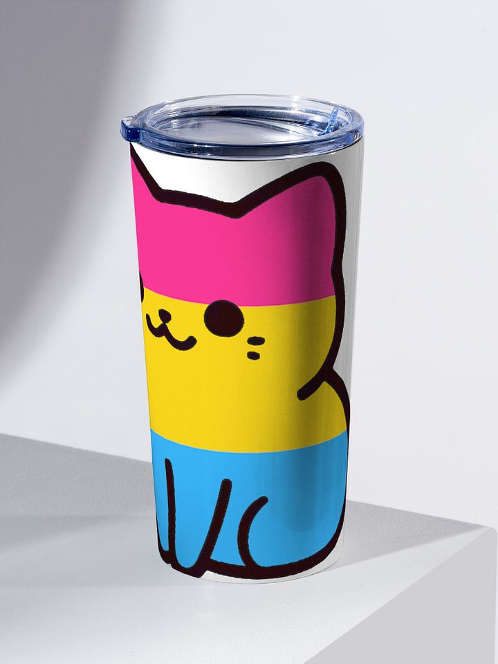 Pansexual Pride Kitty Tumbler Cup product image (2)