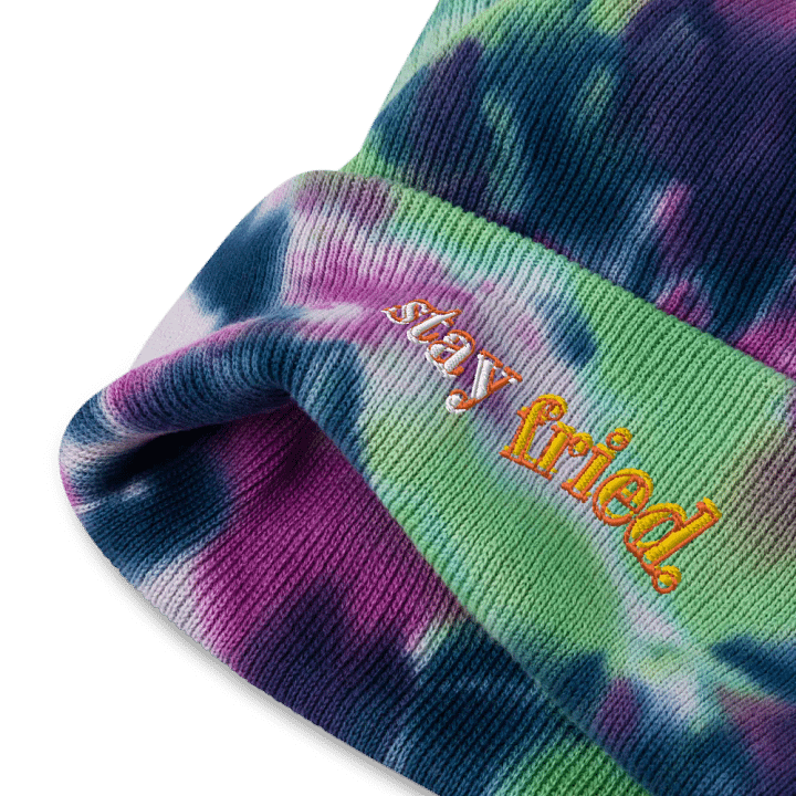STAY FRIED tie-dye beanie product image (6)