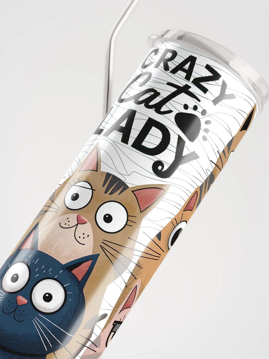 Crazy Cat Lady Stainless Steel Tumbler product image (4)