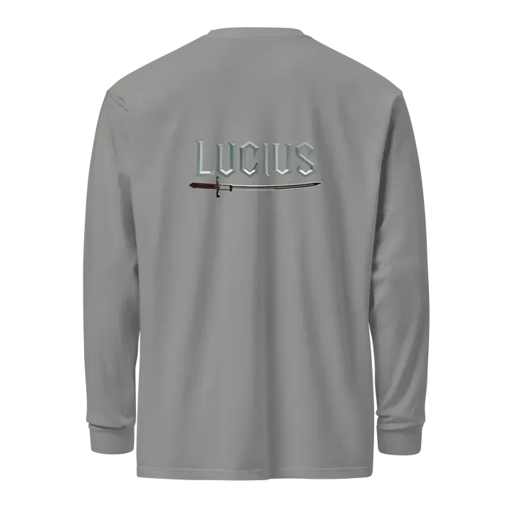 The Power Unisex Garment-Dyed Heavyweight Long Sleeve Shirt product image (2)