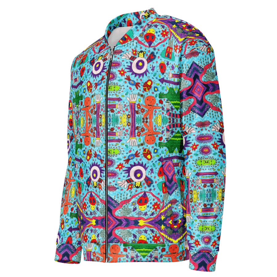 Abstract Doodle Characters Unisex Bomber Jacket product image (7)