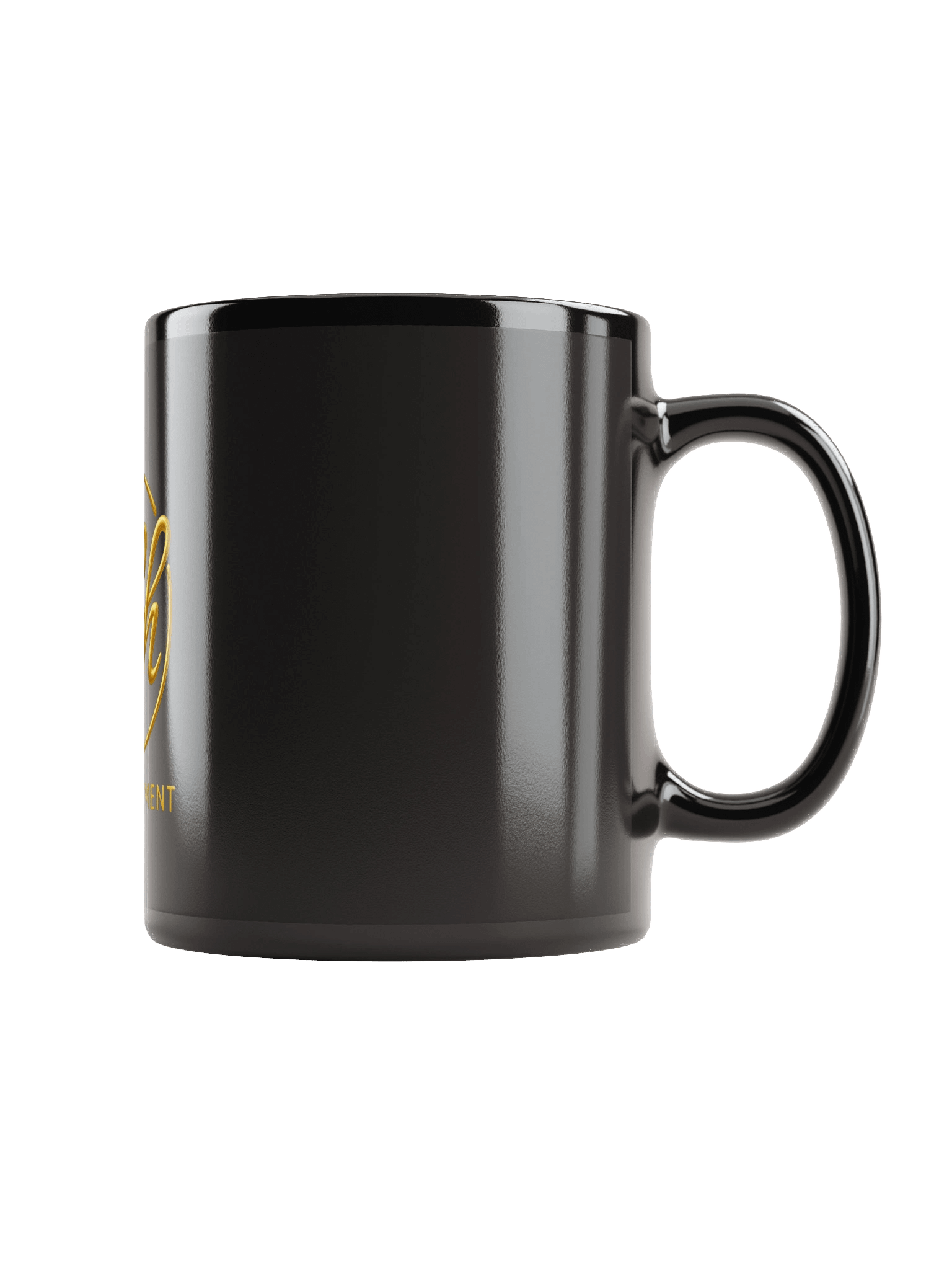 Golden Script Black Mug product image (2)