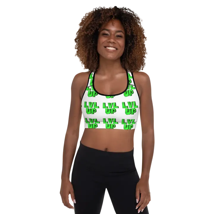LVL UP White Sports Bra product image (2)