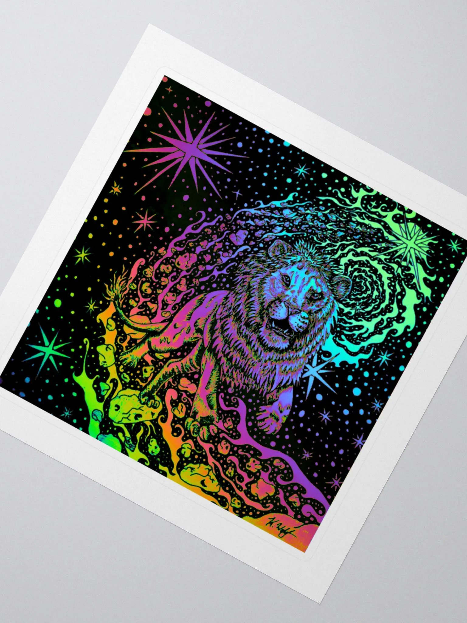 Limited Edition Leo Zodiac Kiss Cut Stickers product image (2)