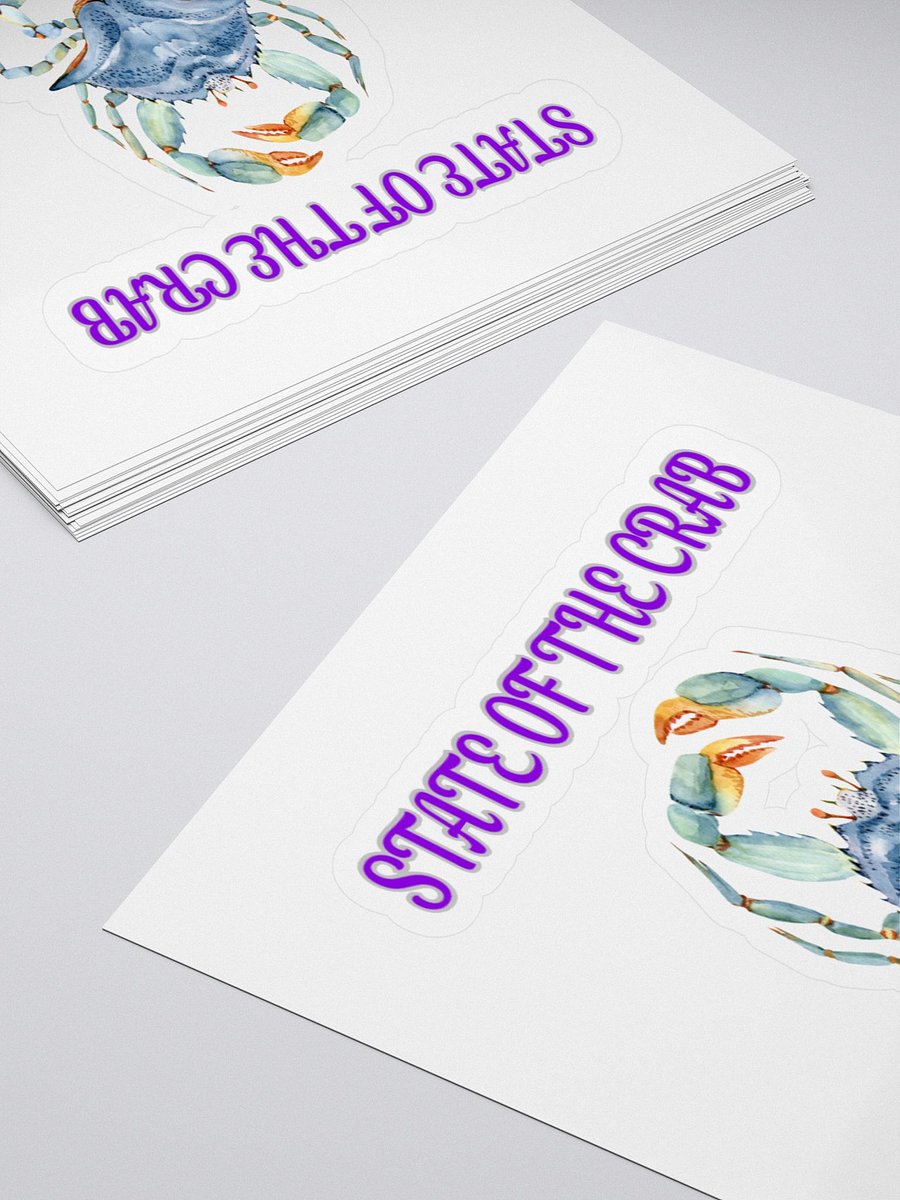 State of the Crab Kiss Cut Stickers product image (4)