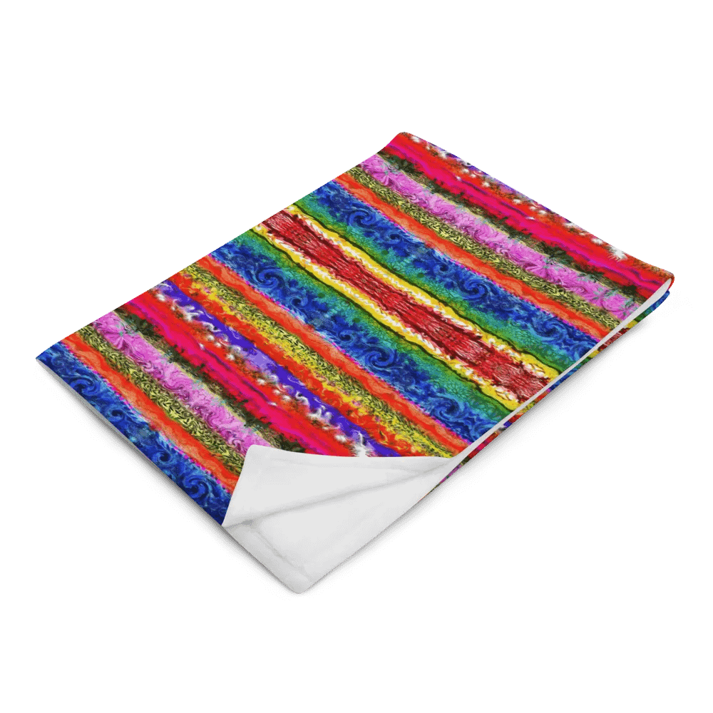 Boho colorful Stripes - Throw Blanket product image (6)