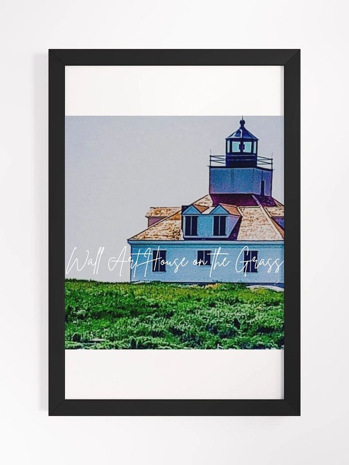 Art House & Grass Framed High-Quality Matte Poster (in) product image (1)