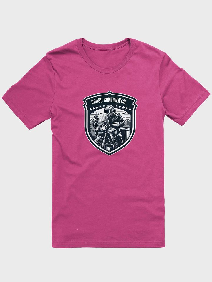 Retro Rider Emblem T-Shirt | AI Design cross continental product image (1)