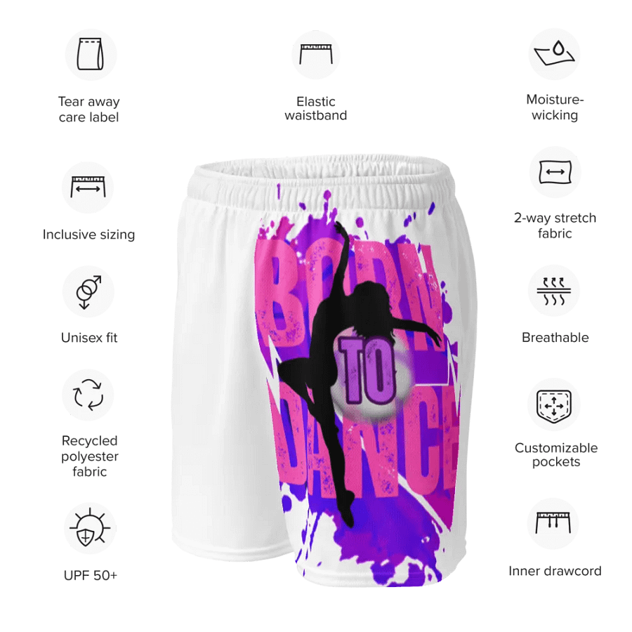 Expressive Born to Dance Her Silhouette Mesh Shorts product image (11)