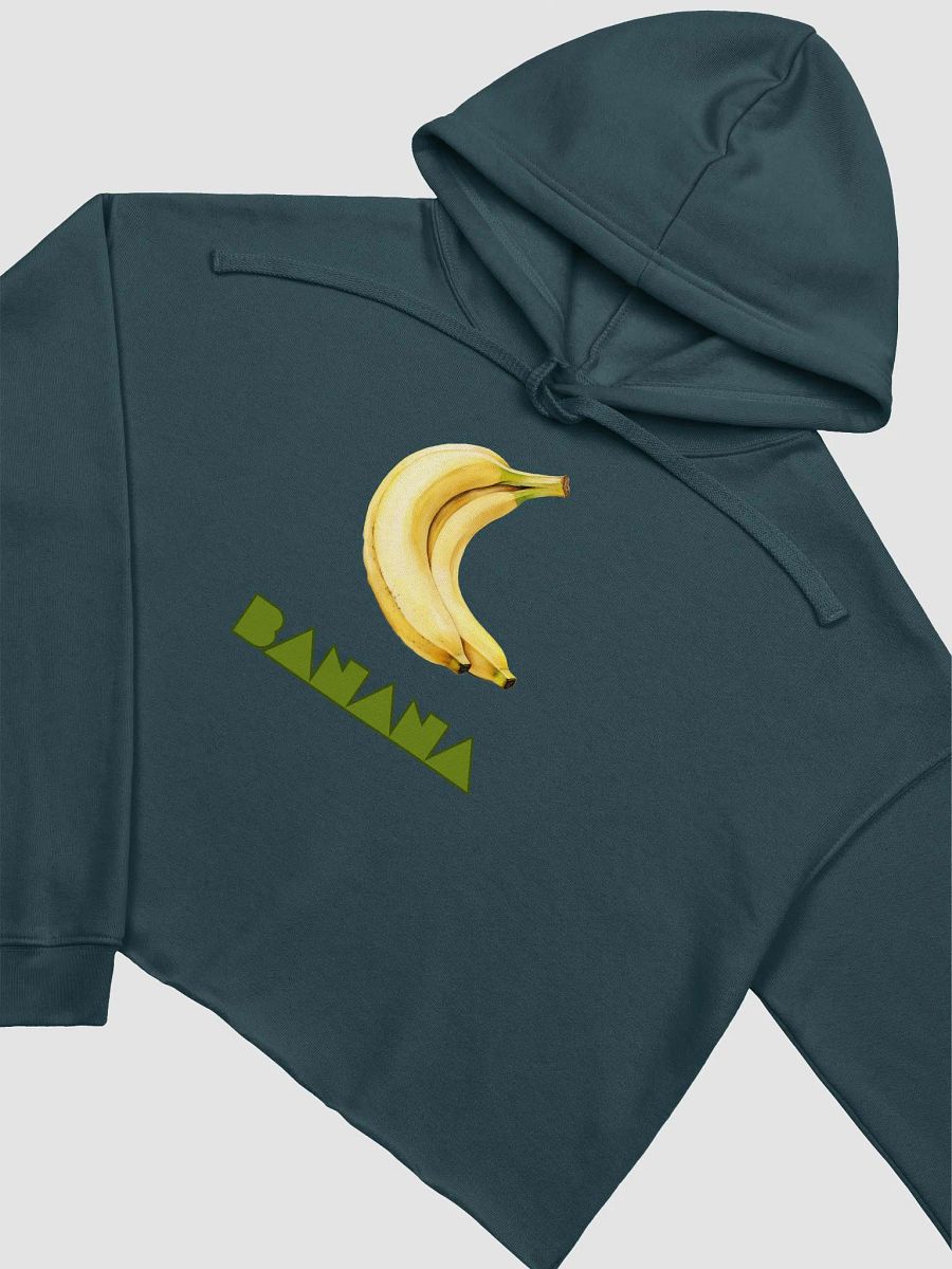 BANANA MOTIF FLEECE CROP HOODIE product image (19)