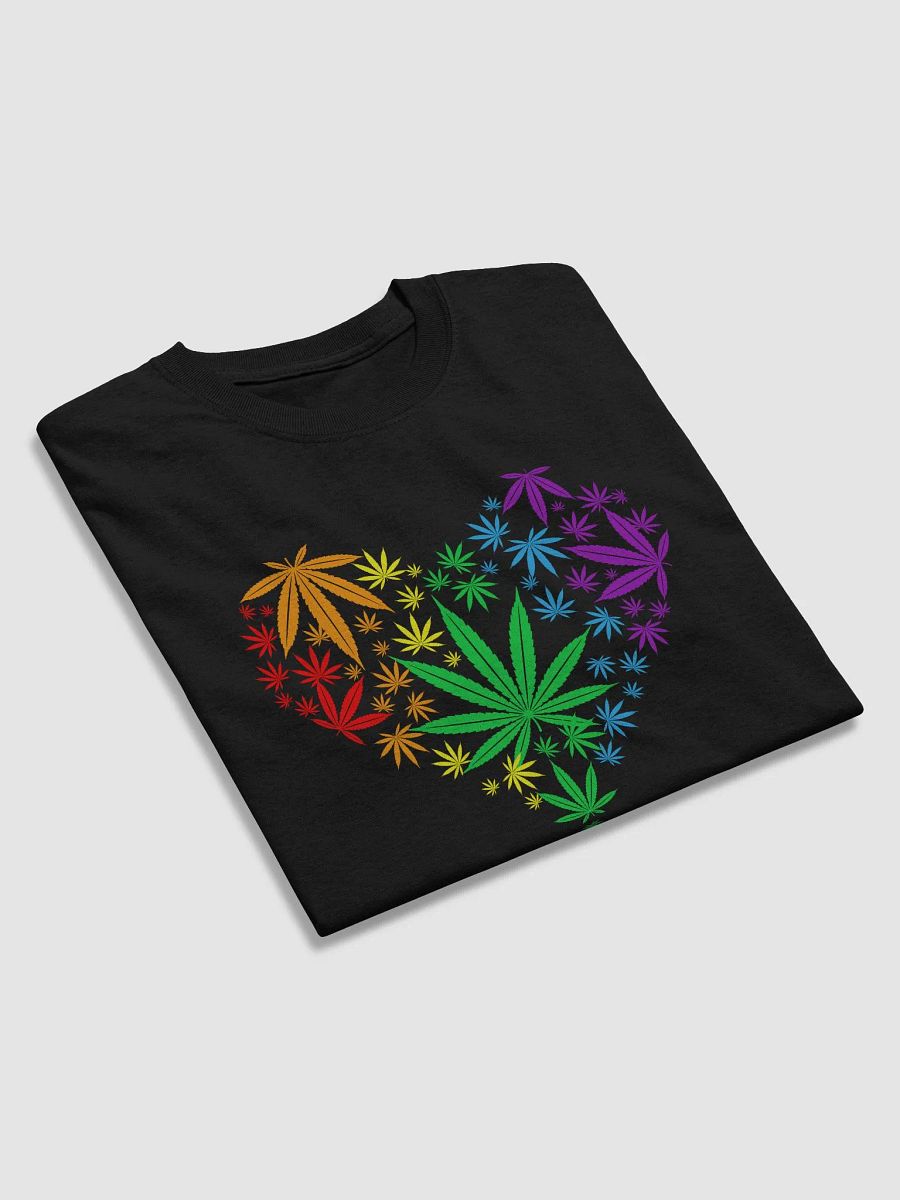 Rainbow Weed Heart Tshirt product image (4)